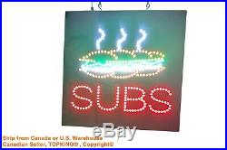 Subs Sign, TOPKING Signage, LED Neon Open, Store, Window, Shop, Business, Display