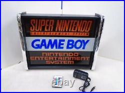 Super Nintendo/Game Boy/ NES LED Store/Rec Room Display light up SIGN