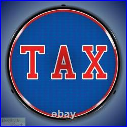 TAX Sign 14 LED Light Store Business Advertise Made USA Lifetime Warranty New