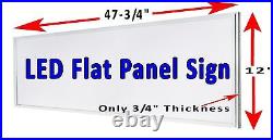THRIFT STORE vertical Led flat panel lightbox window sign 48 x 12
