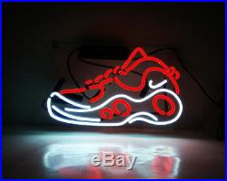 TN118RW Sneakers Sports Nike Party Decor Bed Store Neon Light Sign LED 14x8 New