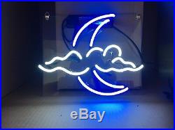 TN254 Moon N Cloud Home Bedroom Party Store Baby Decor Neon Light Sign LED 13x13