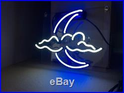 TN254 Moon N Cloud Home Bedroom Party Store Baby Decor Neon Light Sign LED 13x13