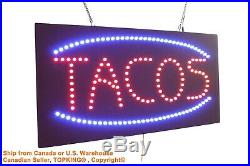 Tacos Sign Neon Sign LED Open Sign Store Sign Business Sign Window Sign