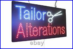 Tailor Alterations Sign TOPKING Signage LED Neon Open Store Window Shop Busin