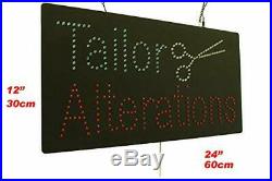 Tailor Alterations Sign TOPKING Signage LED Neon Open Store Window Shop Busin