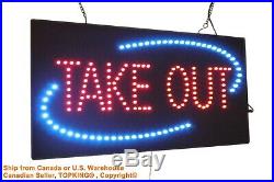 Take Out Sign 19 LED Sign Store Sign Business Sign Window Sign Home Delivery