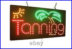 Tanning Sign, Signage, LED Neon Open, Store, Window, Shop, Business, Display