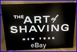 The Art Of Shaving New York Double-Sided LED Lighted Store Display Sign Mancave