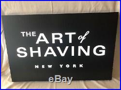 The Art Of Shaving New York Double-Sided LED Lighted Store Display Sign Mancave