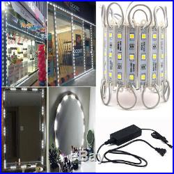 US 10200FT 5050 SMD White 3 LED Module Light STORE FRONT Window Sign Lamp Kits