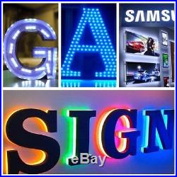 US RGB 10FT100FT 3 LEDs 5050 SMD Module Light Store Bar Front Window Sign Lamp