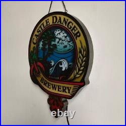 US Stock Casrle Danger Brewery 3D LED Neon Light Sign Bar Store Pub Wall Decor