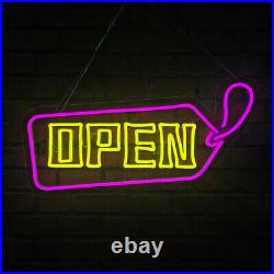 USA STOCK Ultra Bright LED Neon Open Light Sign Business Store Club Lamp Board