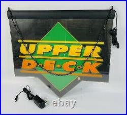 Upper Deck Trading Cards LED Light Up Retail Hobby Store Display Sign 20x19