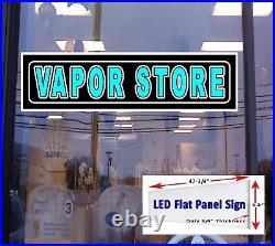 V A P OR STORE 48x 12 Led flat panel window light box sign