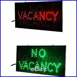 VACANCY/NO Neon Signs Hotel Motel LED Store Open Neon Light Room Vacant Switch X