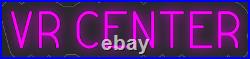 VR Center 24x6 inches Hot Pink Neon LED Sign Decor Wall Lights Brighte Store