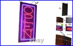 Vertical Open Sign 24, Signage, LED Neon Open, Store, Window, Shop