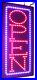 Vertical Open Sign 24, Signage, LED Neon Open, Store, Window, Shop, Business