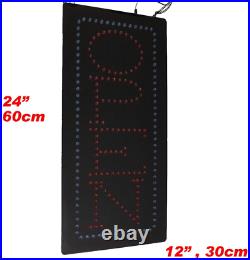 Vertical Open Sign 24, TOPKING Signage, LED Neon Open, Store, Window, Shop
