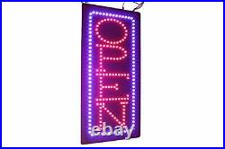 Vertical Open Sign 24 TOPKING Signage LED Neon Open Store Window Shop Busine