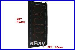 Vertical open 24 Neon Sign LED Open Sign Store Sign Business Sign Window Sign