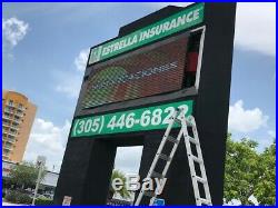 Very Bright WiFi LED Sign programmable billboard store front 4'x7' P10 DIP