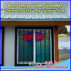 Very Large LED Open Sign for Restaurant Bar Shop Store Business Bright with Remote