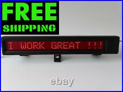 Vintage LED Message Board STORE Sign Scrolling Red Display RARE
