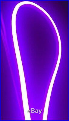 Violet LED Neon Rope Light Flex Waterproof Store Home Party Xmas Sign Decor 110V
