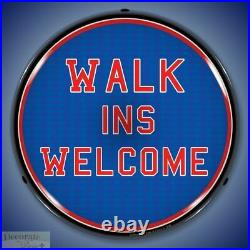 WALK INS WELCOME Sign 14 LED Light Store Business Advertise USA Life Warranty