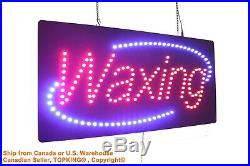 Waxing Sign Neon Sign LED Open Sign Store Sign Business Sign Window Sign