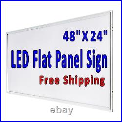 We Repair Computers LED flat panel Light box window Store sign 48x24
