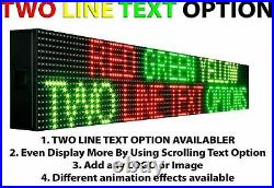 WiFi TRI-COLOR PROGRAMMABLE LED SIGN 19 X 50 SHOP STORE SCROLL TEXT DISPLAY