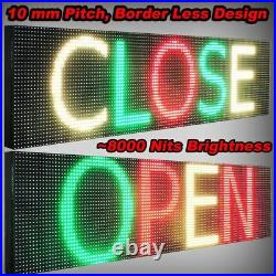 WiFi TRI-COLOR PROGRAMMABLE LED SIGN 25 X 101 SHOP STORE SCROLL TEXT DISPLAY