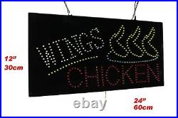 Wings Chicken Sign Neon Sign LED Open Sign Store Sign Business Sign Window Sign